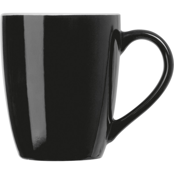 Colored ceramic cup AUSTIN - Black