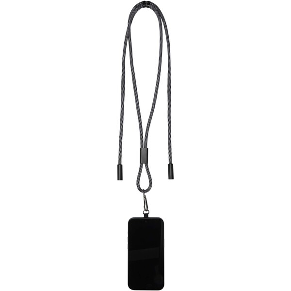 SMART 65W RPET charging cable with lanyard