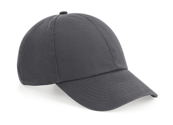 Organic Cotton 6 Panel Cap - Graphite Grey / ONE SIZE