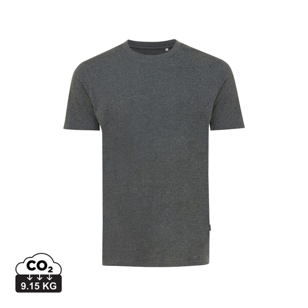 Nebarvené tričko IQONIQ Manuel z recykl. bavlny - Heather Anthracite / XL