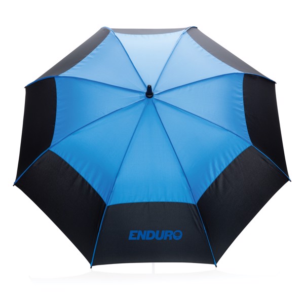 27" Impact AWARE™ RPET 190T auto open stormproof umbrella - Blue