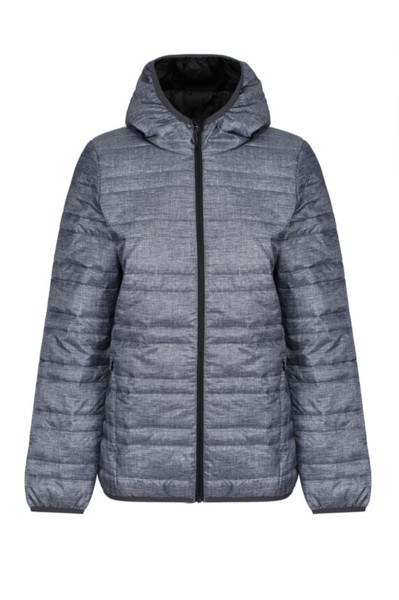 Womens Hooded Packaway Firedown Jacket - Black / Black / XL