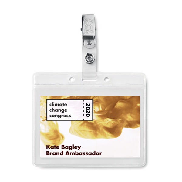 Clipbadge PVC holder, 95x80 mm