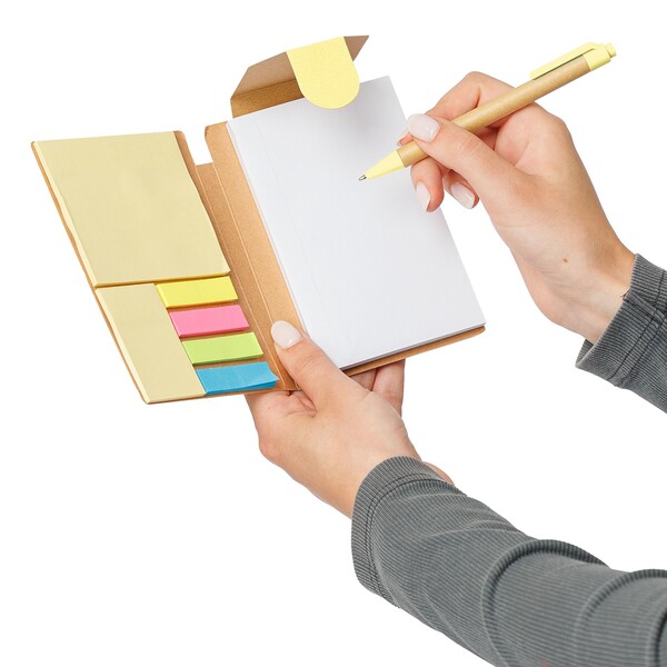 Notebook Quillo | Recycled cardboard | A6 | Blank - yellow