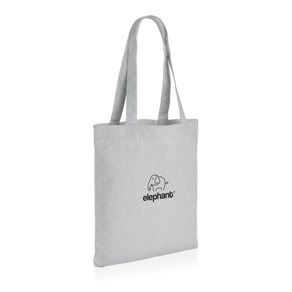 Nebarvená taška Impact z 285g recykl. canvas AWARE™ - Šedá