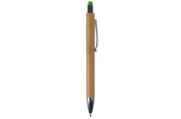 Stylo-stylet New York en bambou - Vert