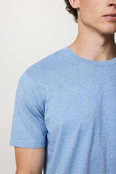 T-shirt léger en coton recyclé IQONIQ Sierra - Light Heather Blue / XXXL