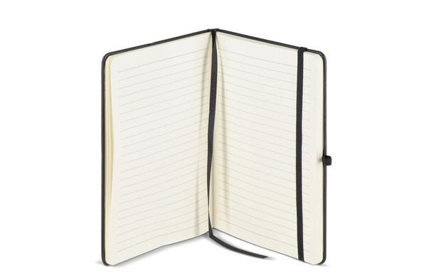Carnet Iroko Couverture rigide Laser A5 - Noir / Noir