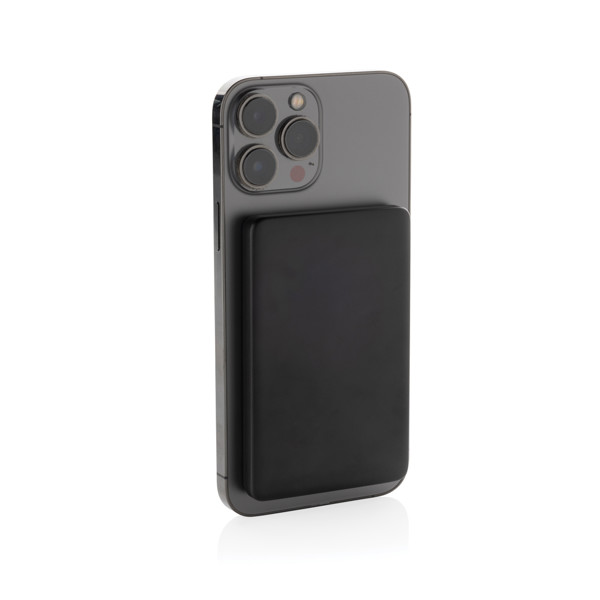 Magnetická powerbanka Orion 5000mAh 5W z RCS hliníku - Černá