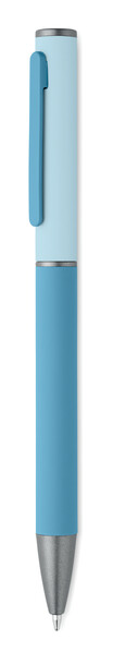 Recycled alu twist ball pen Fillan - Turquoise