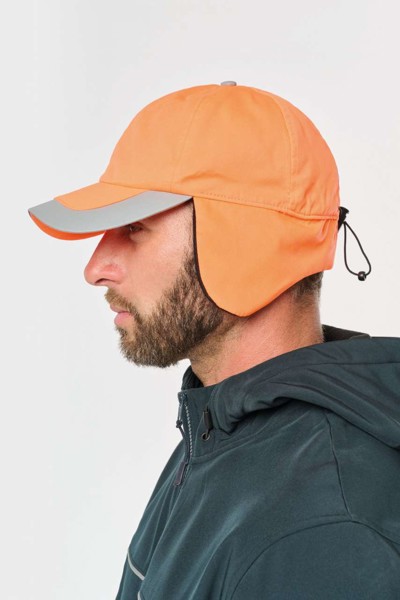 Neon Winter Cap - 6 Panels - Fluorescent Orange