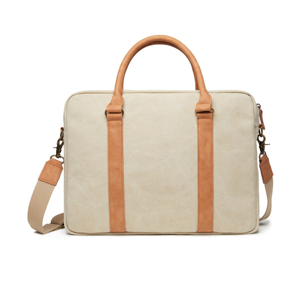 VINGA Bosler RCS recycled canvas computer bag - Beige