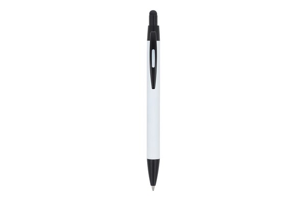 Kuglepen Alaska softtouch med stylus R-AL - Hvid