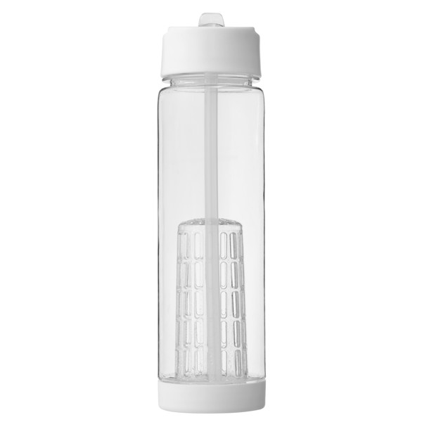 Tutti-frutti 740 ml Tritan™ infuser sport bottle - Transparent / White