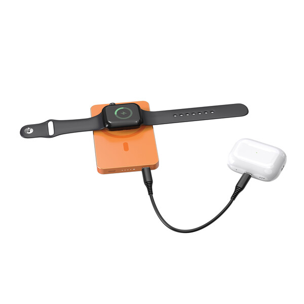 Bezdrátová magnetická powerbanka Urban Vitamin Marin 5000mAh - Oranžová