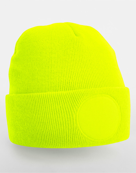 Circular Patch Beanie - Graphite Grey / ONE SIZE
