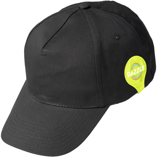 Petit aimant rond RFX™ réfléchissant en PVC M-10 RFX™ - Jaune néon