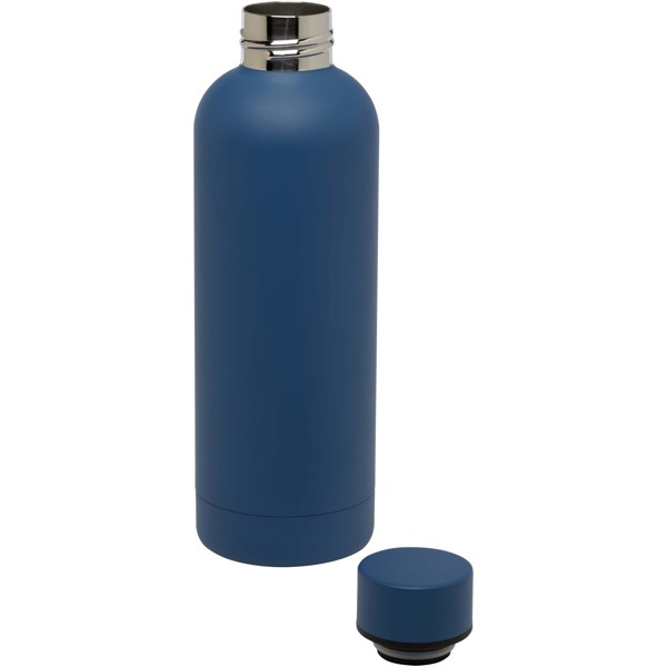 Bouteille isotherme avec isolation par le vide Spring 500 ml en cuivre inoxydable recyclé certifié RCS - Bleu océan