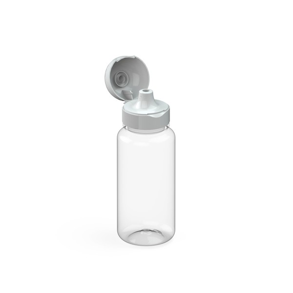 Drinking Bottle "Sports", 400 Ml, Renew - Transparent / White