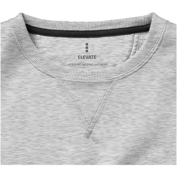 Sweater ras du cou unisexe Surrey - Gris mélangé / L