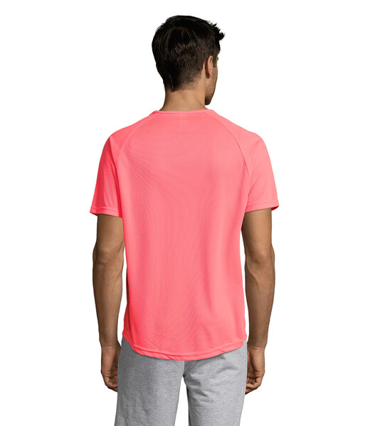 Koszulka męska SPORTY - Neon Coral / XS