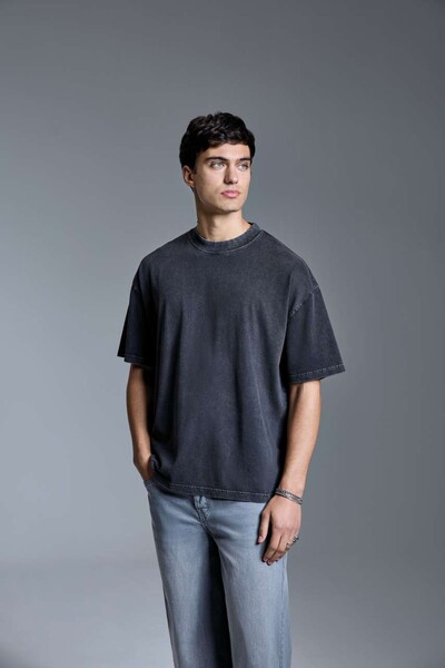 Anthem Distortion Washed T-Shirt - Washed White / M