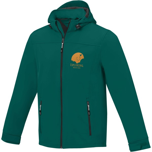 Giacca softshell Langley da uomo - Verde foresta / 3XL