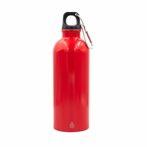 Sports bottle 500 ml with carabiner clip | Brenda - red