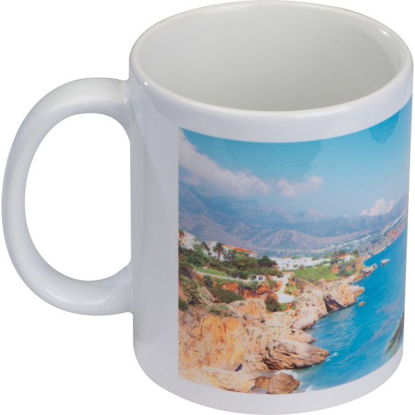 Classic coffee mug for allover print SALVADOR - White
