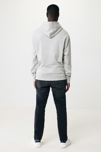 Mikina s kapucí Iqoniq Yoho relaxed fit z recykl. bavlny - Heather Grey / XXXL