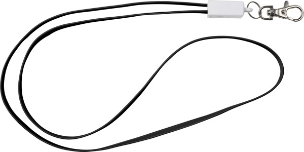 TPE 2-in-1 lanyard Marguerite - black