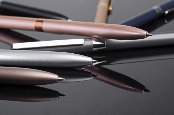 Gel pen GELLE black refill - silver