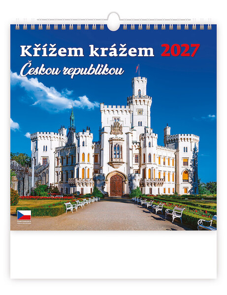 Nástěnný kalendář Křížem krážem Českou republikou