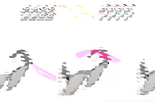 Justin single-lens sunglasses, UV400, recycled PC - White