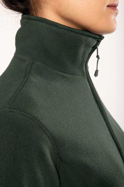 Maureen - Ladies' Full Zip Microfleece Jacket - White / 3XL