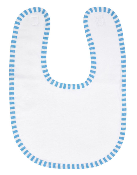 Arno Baby Bib - White / Baby Blue / ONE SIZE
