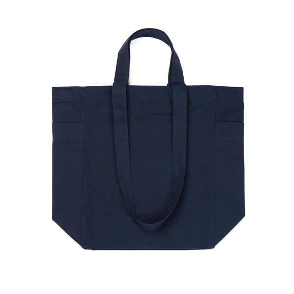 VINGA Tote bag avec zip en toile recyclée Hilo AWARE™ - Bleu Marine