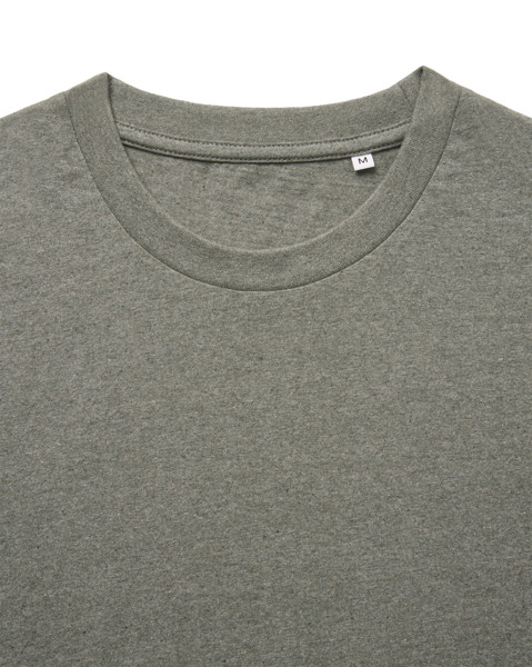 T-shirt en coton recyclé non teinté Iqoniq Manuel - Heather Green / XS