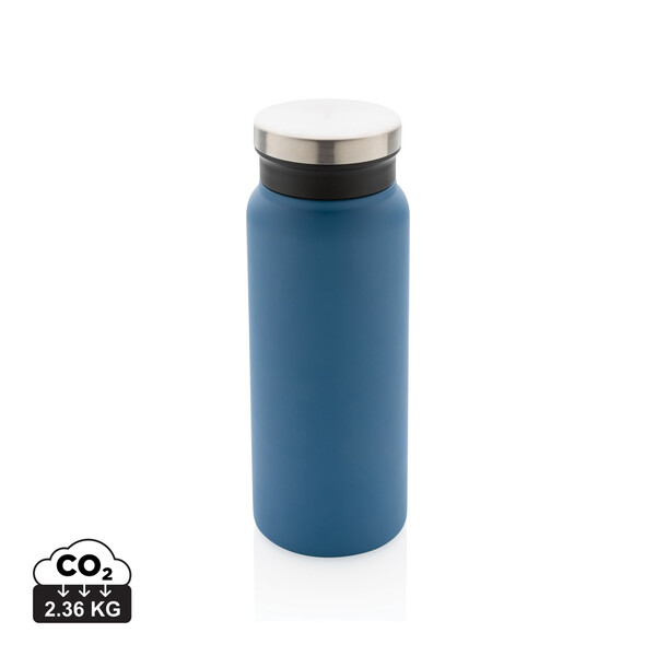 Bouteille isotherme 600ml en acier inoxydable recyclé RCS - Bleu