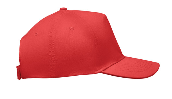 Casquette 5 panneaux 180 gr Sunny - Rouge