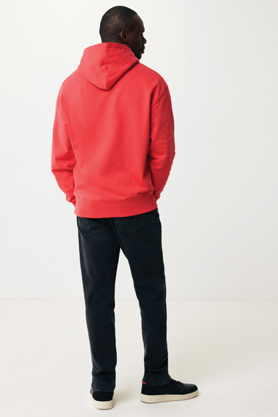 Sweat à capuche en coton recyclé Iqoniq Yoho - Luscious Red / XXXL