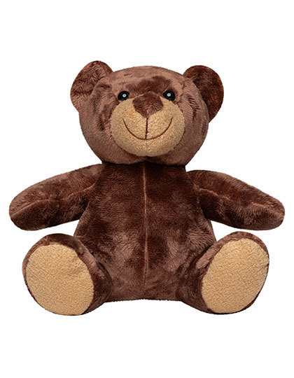 Plišasti medvedek Siggi Mbw, višina sedeža 18 cm - Temno rjava barva