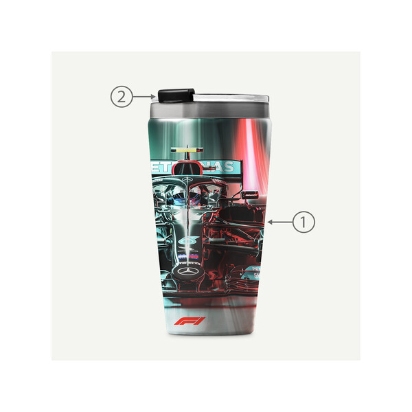 CALYPSO 886XL - 360° - BND886XL - Gobelet isotherme à double paroi en acier inoxydable recyclé de 500 ml / 16 oz