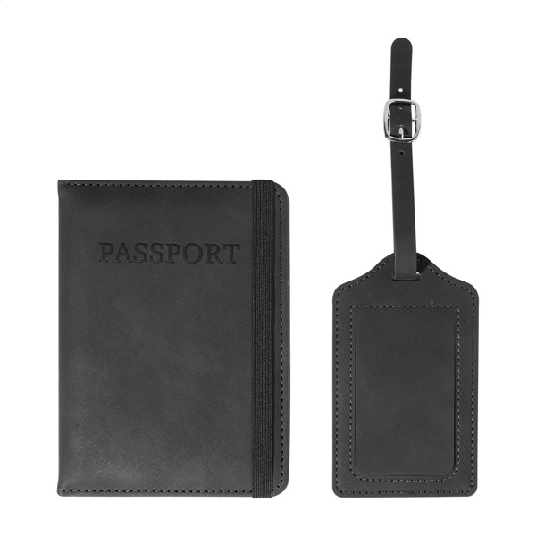 Rpu Passport And Tag Set TwinPass - Black