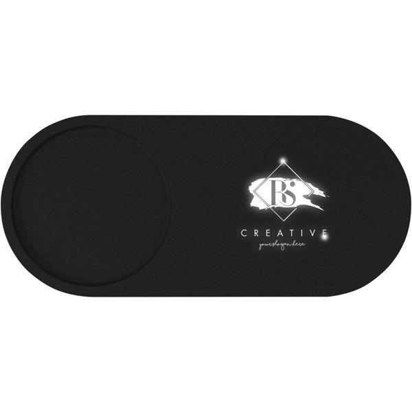 Station de charge sans fil et porte-crayon en bambou SCX.design W17 10 W avec logo lumineux