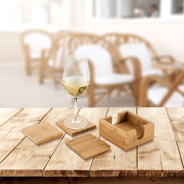 Bases para copos em bambu - GAUTHIER