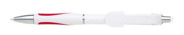 Erba Plastic Ballpoint Pen - White-Red