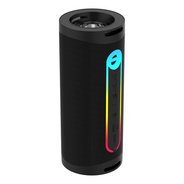 Bluetooth speaker with flashlight - BLACK