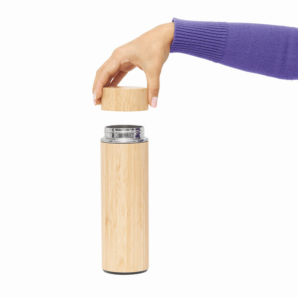 Insulated Travel Mug Bamboo Hot
