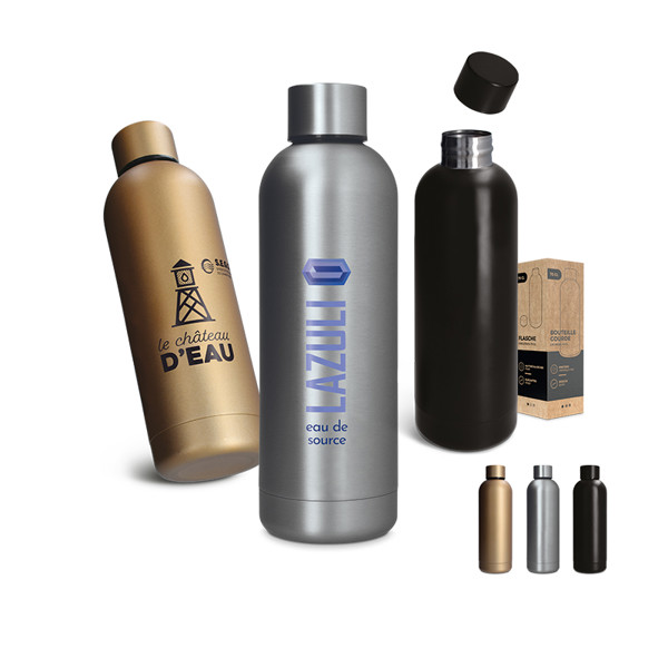 BOUTEILLE GOURDE 75 cl INOX - Argent